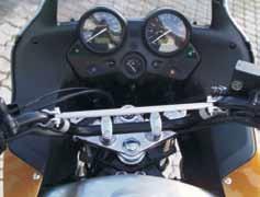 041-0220 Handlebar Risers Honda Transalp - Upright and relaxed riding position - Less strain on shoulders and wrists - Better handling of the