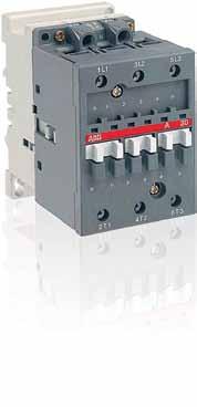 The ABB UA75 contactors are specially designed to switch capacitors where inrush current peaks are less than or equal to 100 times nominal rms current.