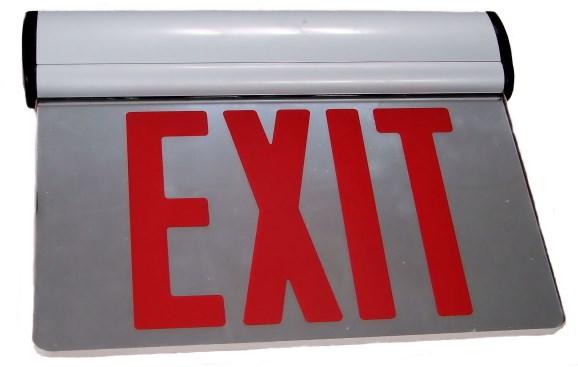 EXIT SIGNS EDGE-LIT EXIT SIGNS JELS-800DR-MA JELS-800SR-CA Model # Lamp Type Sides Background JELS-800DR-MA LED - Red Exit Double Sided Mirrored JELS-800SR-CA LED - Red Exit Single Sided Acrylic
