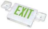 EXIT SIGNS Light and Exit Sign Combo Unit Model # Housing Face JESC-2H-RD-WH JESC-2H-GR-WH (White) Plastic Lens (White) Plastic Lens ILLUMINATION Two fully adjustable 5.4W glare free lamp heads and 3.