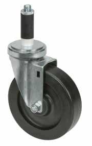 5200 SERIES CASTERS 5200 MEDIUM DUTY Load capacity up to 350 lbs. per caster. Case hardeed double ball raceways provide extra capacity ad durability. Smooth stakig of kig pi.