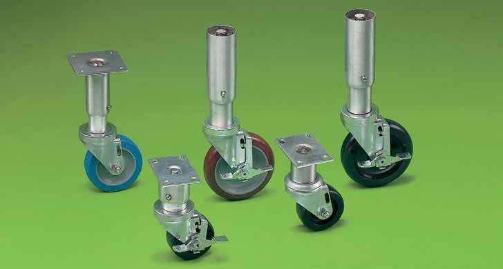 CUSTOM CASTER LEGS CUSTOM CASTER LEGS TO SUIT YOUR APPLICATIONS FEATURE KASON-ENGINEERED MOUNTINGS Caster leg moutigs are desiged to Kaso s exactig safety specificatios to assure stability, stregth