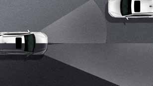 High beam assist When driving with the high beam headlights on, the system detects the lights of oncoming traffic and