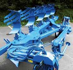 Semi-mounted reversible ploughs Four step