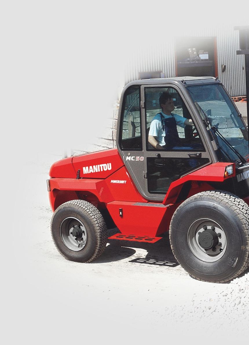 MC 40/50 T: specialists in yard handling The MC 4 and 5 tonne trucks from the MANITOU range enable you to handle heavy, long or bulky loads outside, on slippery or uneven ground.