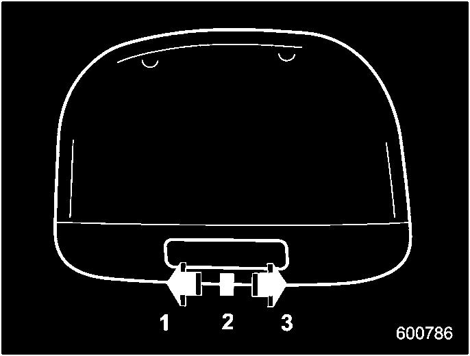 6-2 Interior equipment Interior lights When leaving your vehicle, make sure the lights are turned off to avoid battery discharge.