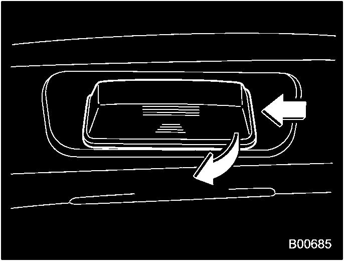 Open the trunk and remove the clips from the trunk lid trim with a flat-head