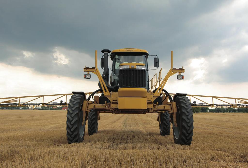 Drivability The RoGator models are simplicity itself to operate. Gear selection is electro hydraulic whilst engine speed is controlled electronically, either by use of a rocker switch control.