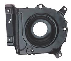 Complete assembly includes: Headlamp housing, hinge plate, door backing plate, outer black headlamp door cover with molding (attached with correct rivets) and