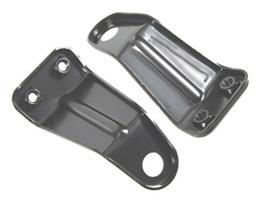 99 1968 RS HEADLAMP BELLCRANK SUPPORT BRACKETS - Superior stamped steel reproduction includes welded on blind CAHQW161 PR nuts as original. EDP coated.