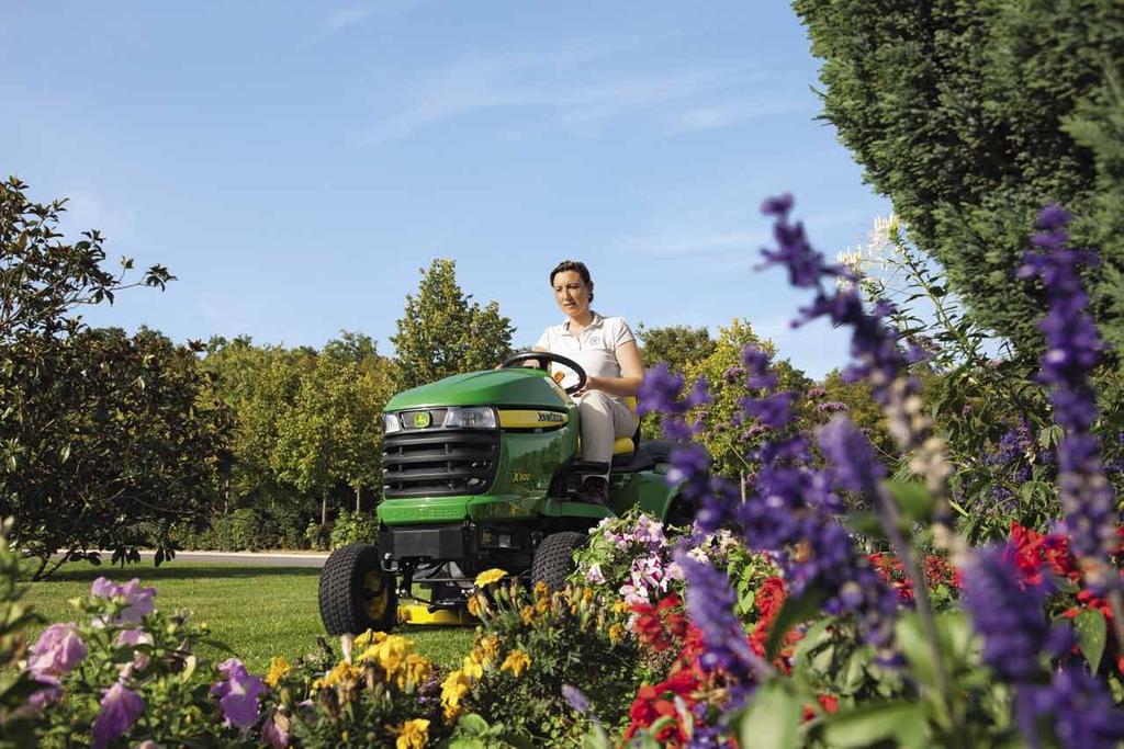 Lawn Tractors Select Series 43 Perfection Taken to New Heights The X300 lawn tractors of the Select Series make it a simple matter for you to handle intricate landscaping