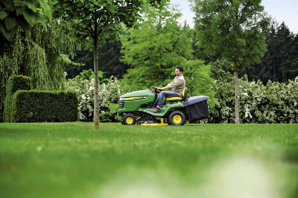Lawn Tractors Select Series 45 Summer Is Too Short for Compromises The X305R lawn tractor is the perfect answer for precision mowing of formal lawns, thanks to the TurboStar system.