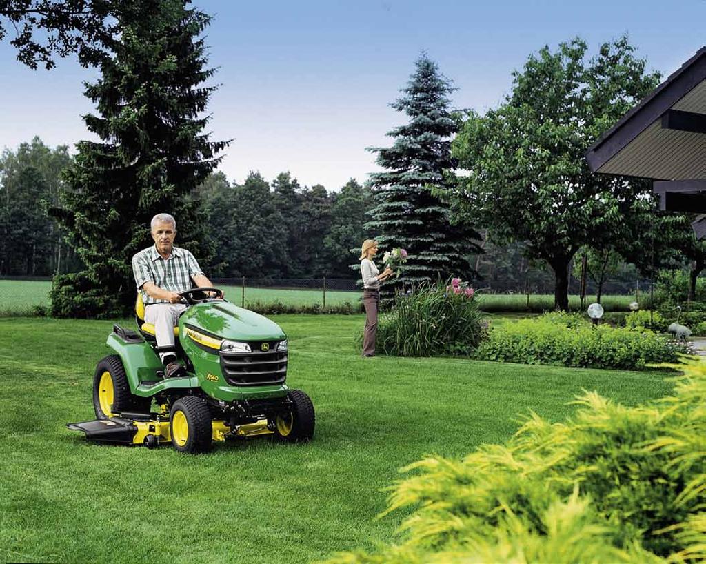 Lawn Tractors Select Series 49 Multi-Terrain Mowing The next step up from the X300 Series lawn tractor in terms of size, power and performance, the smooth-running lawn tractors of the X500 lawn