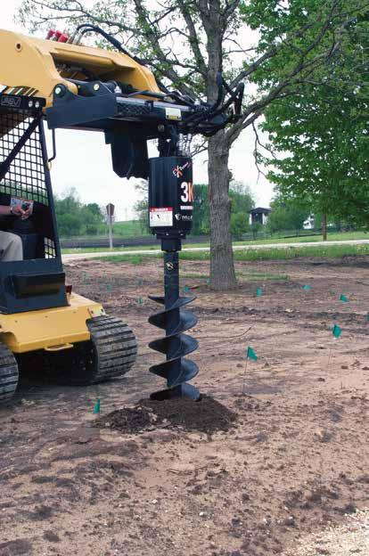 of auger diameters, lengths and style for every digging application.
