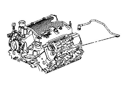 Install the PCV fresh air tube to the right side valve rocker arm cover. Fig 31: View Of PCV Tube & Air Inlet Duct 19.
