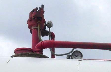 fueling Discharge pipe to dispenser Tank vent Storage tank fill pipe Fuel