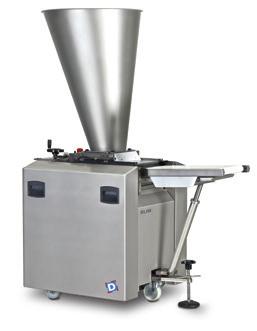 Bakery Machinery Continuous Dough Dividers with pressureless measuring system for oil-free dividing SLIM 700 for 2.8 24.7 oz. SLIM 1400 for 7.1 49.4 oz. SLIM 1700 for 10.6 60.0 oz. SLIM 2 x 200 for 1.