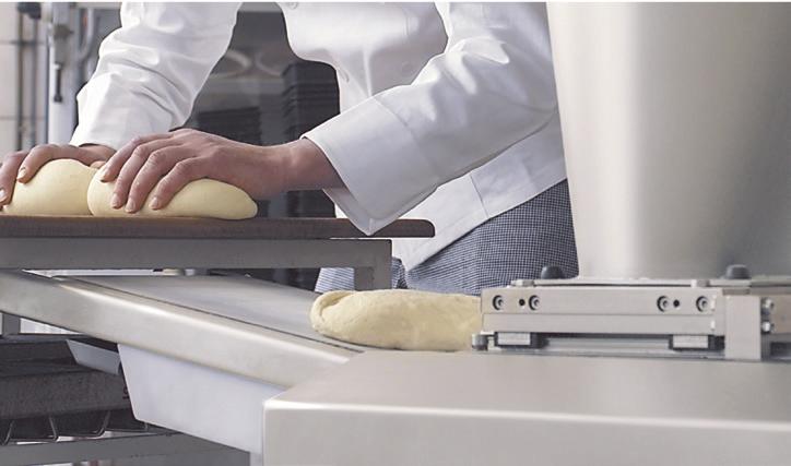 This advanced technique results in excellent quality products since the dough is not compressed.