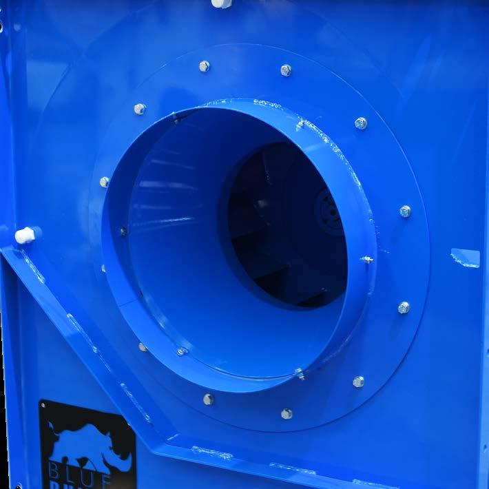 Extensive range to suit most HVAC applications The versatility and features of the Blue Rhino range gives contractors a number of advantages over standard SWSI centrifugal fans and makes them