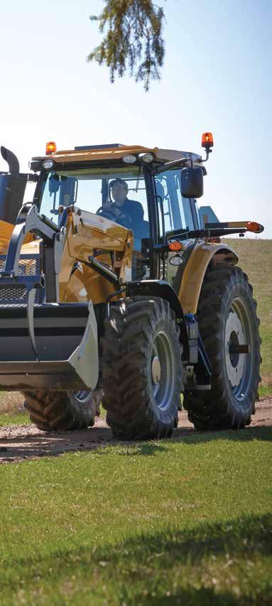 The joystick also adds front linkage control capability for even greater productivity when operating front- and rear-mounted implements.