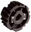 NS 815 Sprocket Type Number of Teeth Bore B Pitch E Outside F Width (Teeth) C Hub Width Hub H mm/inch mm mm mm mm mm Split Sprockets, Injection Moulded - NS 815 Metric Bores NS815 21-25 L0815663881
