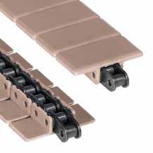 Straight Run ½ Pitch Plastic Top Plate PlateTo Chains Sideflex ½ Pitch Tab Plastic Top Plate Loose Top Plate Connection Link mm inch kg/m N (21 C) Type LF-cetal Top Plate/Steel Base Chain LF 843-K138