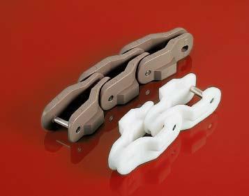 PLASTIC CASE CONVEYOR CHAINS pag. 89 pag. 213 SIDEFLEX REINFORCED WITH TABS WITH HIGHER LINK Chain type Code nr.