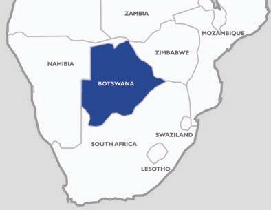 FACT SHEET FACT SHEET: BOTSWANA Area: 600,370 km 2 Population: 1,842,323 Life Expectancy: HIV/AIDS: 50.2 years Literacy: 81.2% 37.3% (2003 est.) GDP (PPP): US$24.1 billion (2007 est.