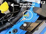 Wiring in engine bay: 1. Locate the fuse box. It is located behind the passenger side head light. Open the access cover. 2.