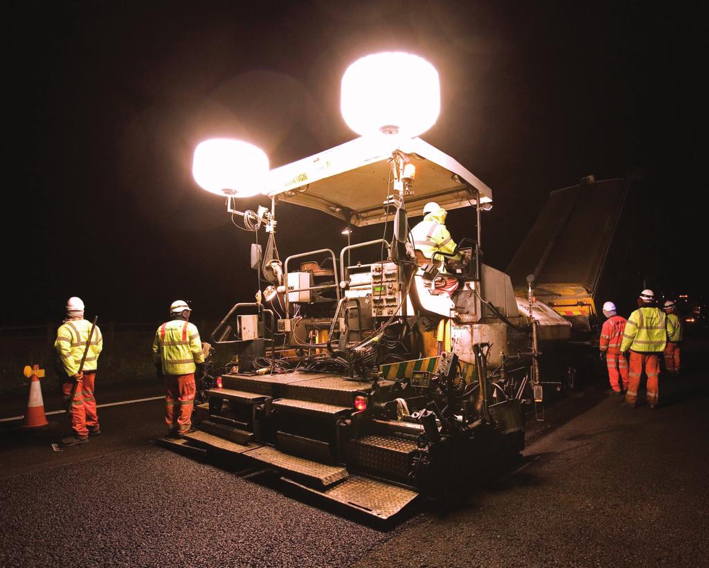 Safe roads, reliable journeys, informed travellers Construction at night We are committed to minimising disruption during the construction of this smart motorway, and wherever possible we will