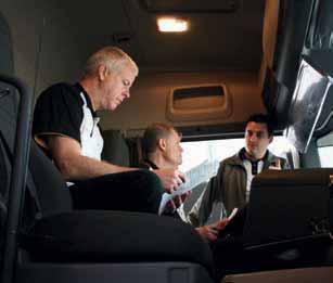 SCANIA FUEL ECONOMY Scania Driver Support The Scania Driver Support system gives the driver individual hints and feedback on the driving with safety and fuel economy as