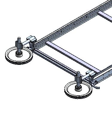 Start/end cutting device with guide wheel.