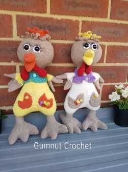 Easter Chicken For toys, its best to use a smaller hook size than yarn normally suggests in order to keep the stitches close and reduce stuffing showing Skill Level Intermediate to advanced.
