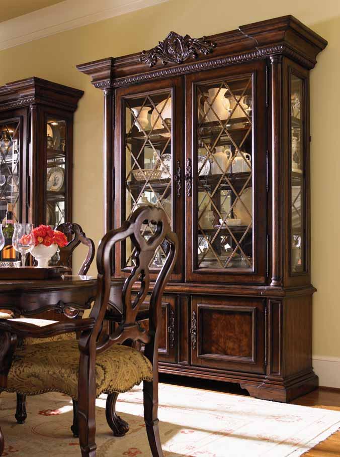 The Brentwood Curio adds sophistication to any room.