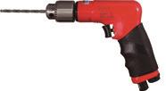 DRILLS SIOUX TOOLS INDUSTRIAL CATALOG PISTOL GRIP DRILLS 1410 SDR6P26N3 SDR10P26N3 SDR5P22N2 SDR10P26NK3 Power: 0.33 hp (0.25 kw) 1 hp (0.