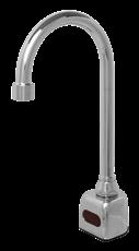 6000C Series Deck Mount The 6000C Series faucet is a piston operated gooseneck sensor faucet that provides a vandal resistant, no touch solution that promotes better hygiene and energy savings.