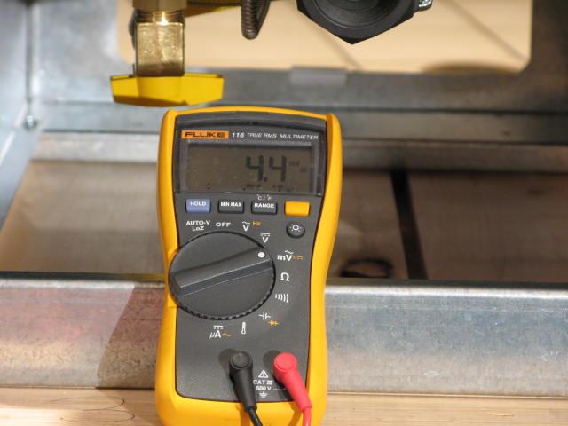 Measuring Thermopile Taking a Millivolt Reading 1. Make sure the multimeter is set to mv. 2.