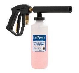 (container not included) Lafferty - USA Hose-end Airless Split System Foamer Quick Connector Simply connects to