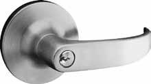 retracted by inside lever at all times Key outside retracts latchbolt Outside lever locked  included to allow for full Refer