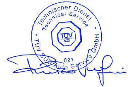 TÜV SÜD Auto Service GmbH Westendstraße 199 D-80686 München Techn. Report No.: Manufacturer: Type: 14-00006-CM-MIL-00 Termignoni S.p.A 15077 Predosa (AL) Y102 Page 6/6 5.
