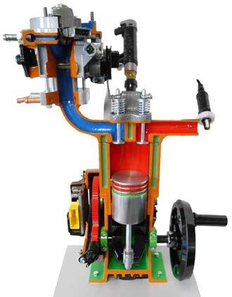 The system is operated by a hydraulic pump connected to