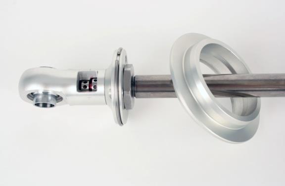 With the Torrington bearing set in place, you can now install the spring over the end of the shock.