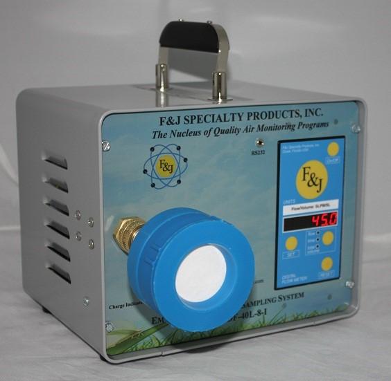 EMERGENCY RESPONSE SAMPLING SYSTEM AC or DC POWERED AIR SAMPLER Digital Flowmeter Technology F&J Model DF-40L-AC NOTABLE FEATURES: State-of-the-Art Electronics Operating Modes Line Power (100VAC