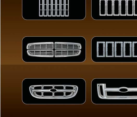 grille into a bright chrome