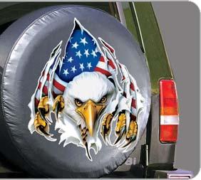 SPARE TIRE COVERS Durable, Weather Resistant Vinyl Keeps Spare Tire Clean and