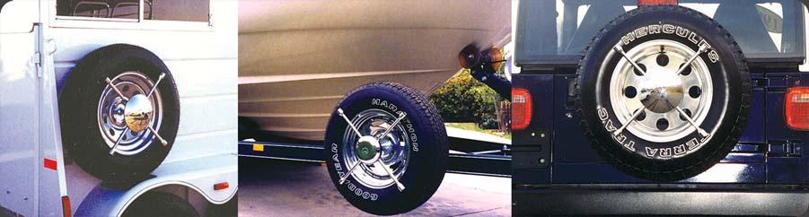 Theft Fits Most Standard Spare Tire Carriers Installs Easily