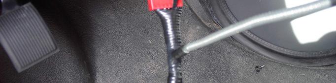 Attach the 10-pin connector of the LED harness to the Control Module in the cavity labeled Display. 3. Run the other end of the harness under the dash and out through the ¾ hole.