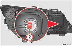 Remove the bulb by pressing on the bulb holder and turning it anti-clockwise at the same time. Installation involves all of the above steps in reverse sequence.