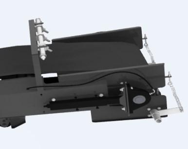 Full Length Product Conveyor Conveyor type: Full length non-folding main conveyor with impact bars at feed point.