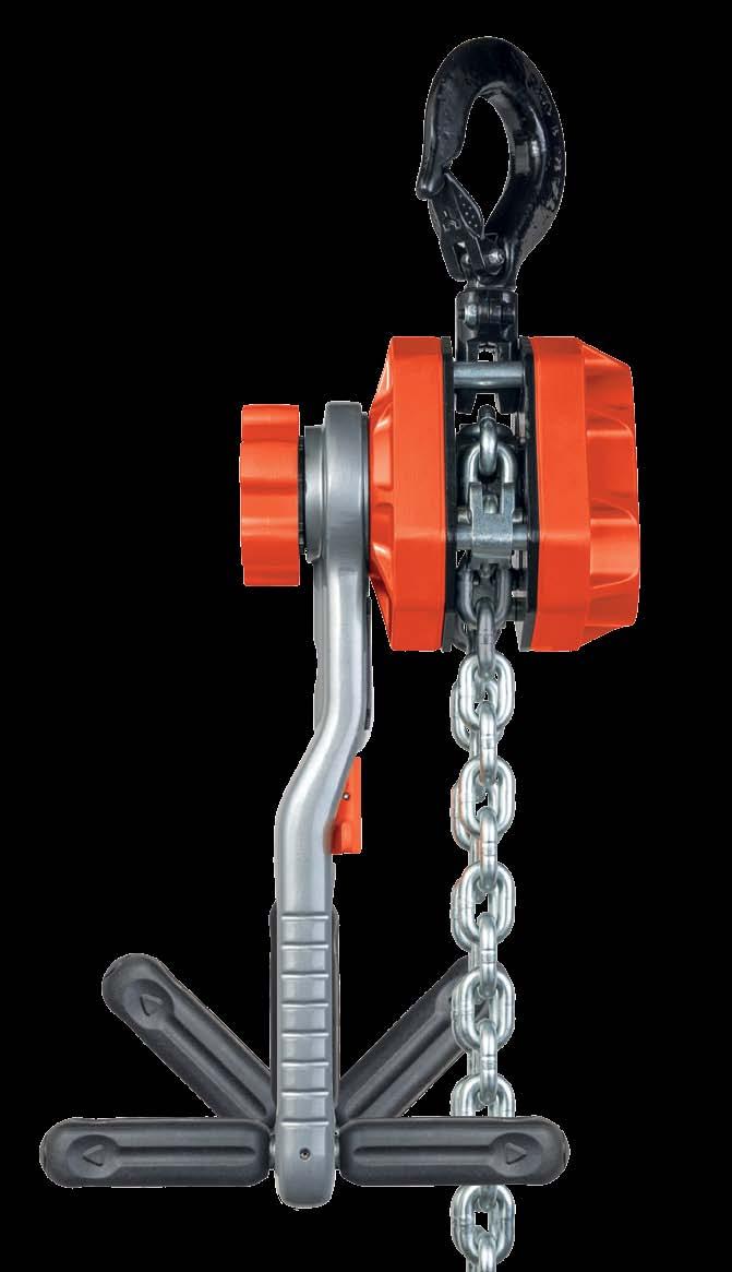 THE Revolutionary Sidewinder Lever Handle The patent-pending CM Tornado 360 ratchet lever hoist features the revolutionary Sidewinder lever handle.